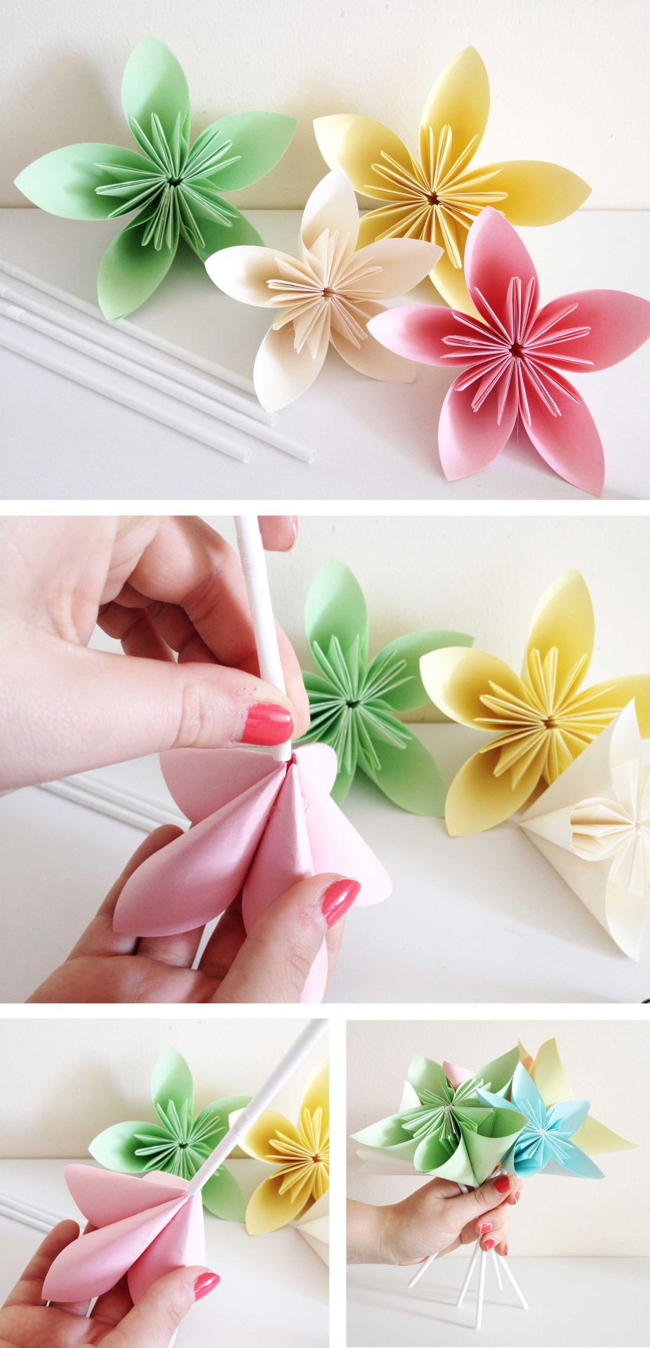 Diy Fleurs Origami Loïcia Itréma