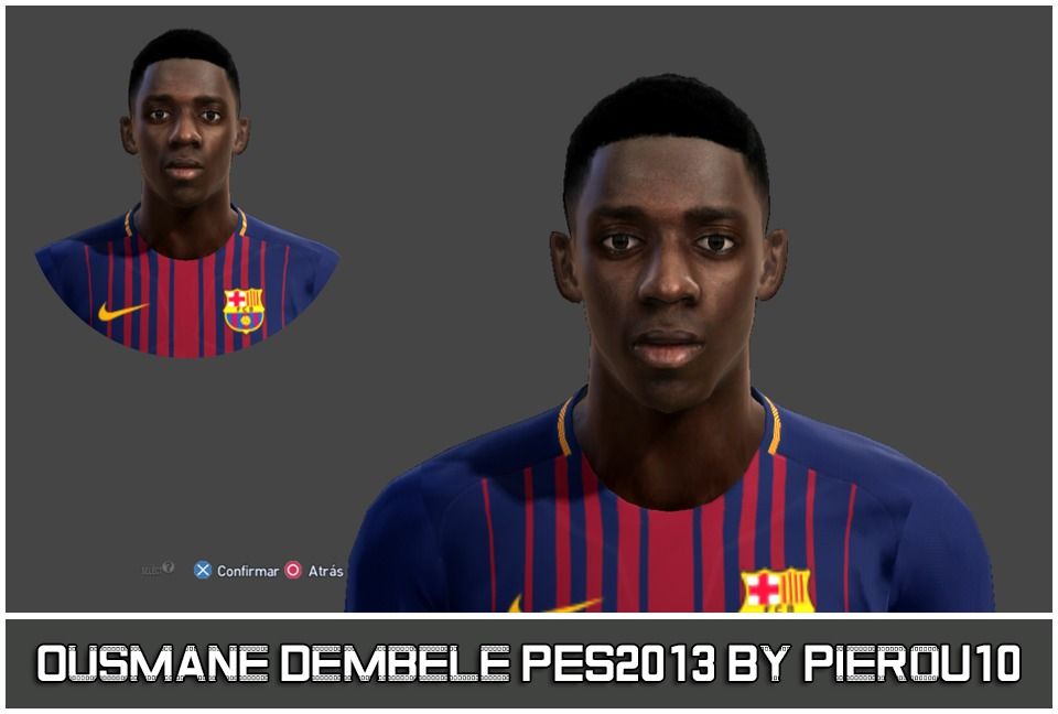 Ousmane Dembélé face for Pro Evolution Soccer PES 2013 made by PieroU10