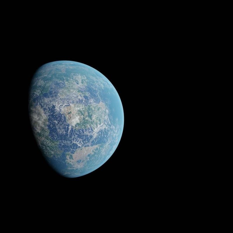 La planète terre vue de l'espace