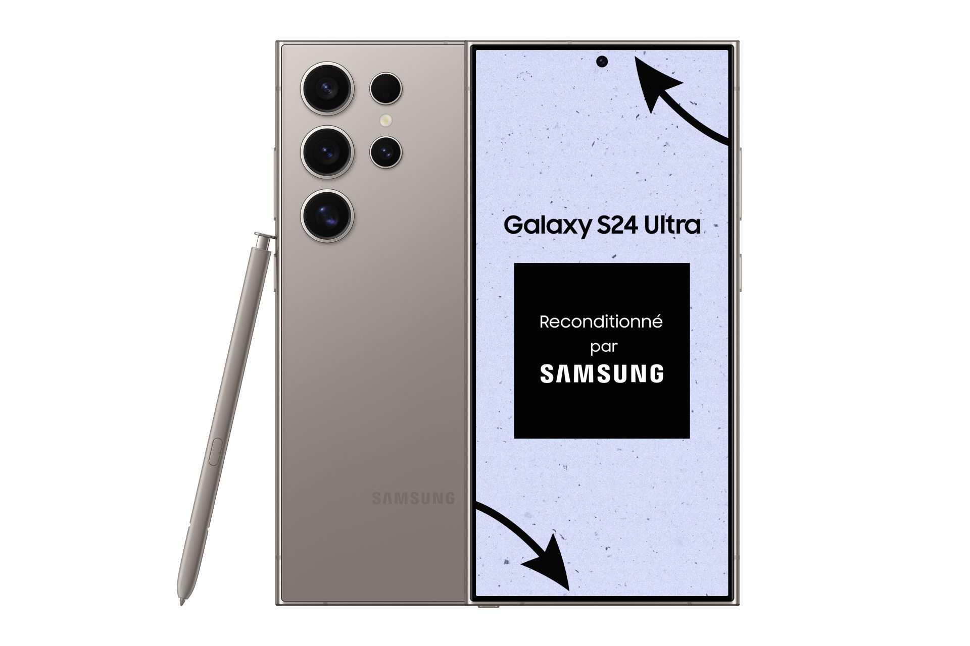 Galaxy S24 Ultra 5G - 1To - Gris Titane - Reconditionné Premium par SAMSUNG