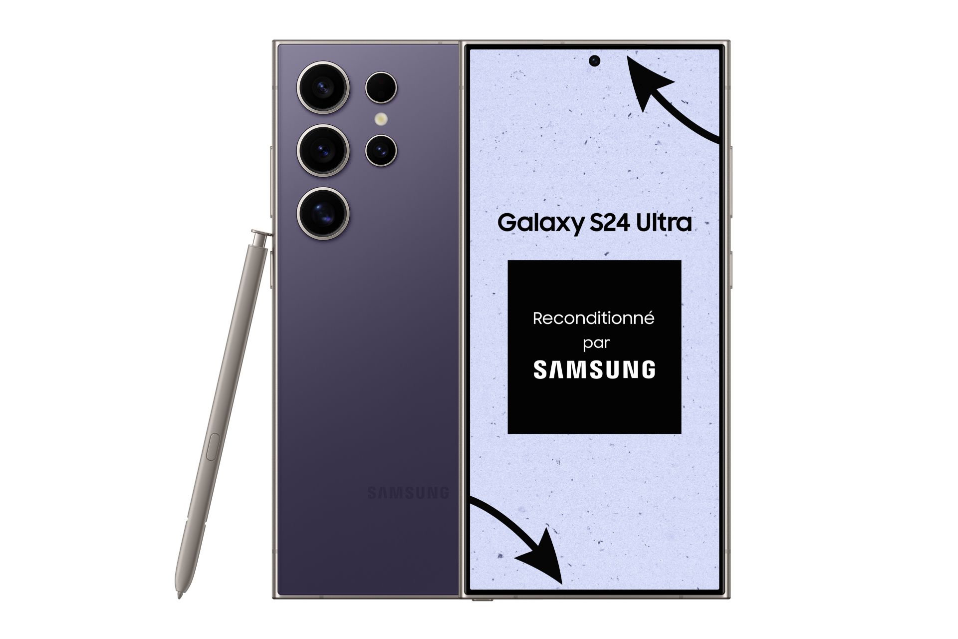 Galaxy S24 Ultra 5G - 512Go - Violet Titane - Reconditionné Premium par SAMSUNG