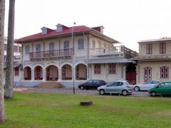 Cayenne, maison coloniale blanche - Guyane