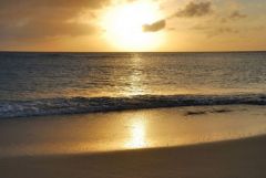 Couché de soleil sur Baie aux prunes - Saint-Martin