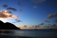 Coucher de soleil à l'Anse Marcel - Saint-Martin